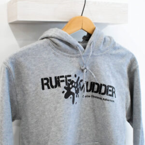 Ruff Mudder Hoodie. Grey