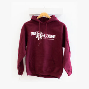 Ruff Mudder Hoodie. Burgandy